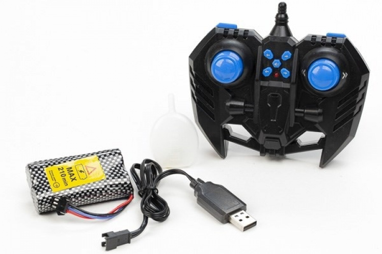 Mist Spray Drift Car RC-Bil Med Coola Ljus, Blå/Gul