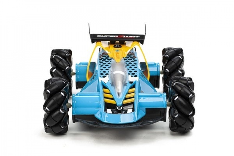 Mist Spray Drift Car RC-Bil Med Coola Ljus, Blå/Gul