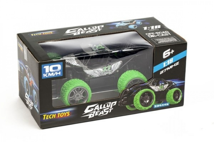 Gallop Beast Die-Cast 1:18 Radiostyrd Bil, Grön