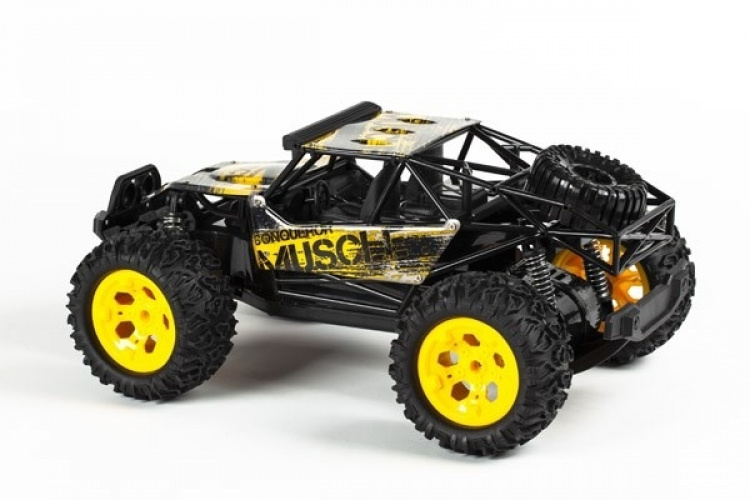 Muscle Off-Road 1:12 RC-Bil, 2,4GHz, Gul Metallic