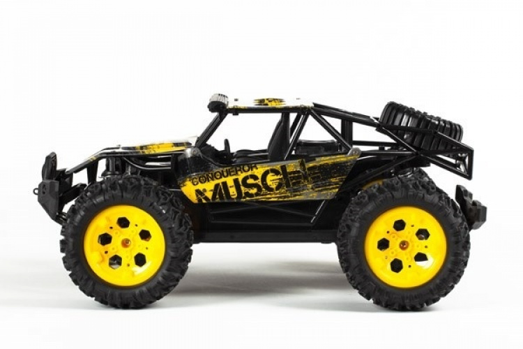 Muscle Off-Road 1:12 RC-Bil, 2,4GHz, Gul Metallic