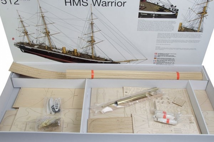 1:100 HMS Warrior -Wooden hull 1:100 HMS Warrior -Wooden hull