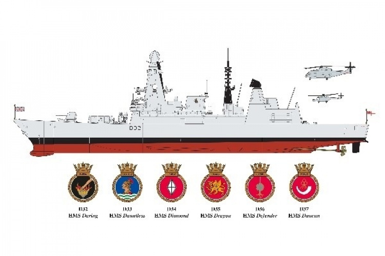 Airfix 1:350 Type 45 Destroyer