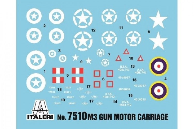 Italeri 1:72 M3 75mm HALF TRACK (2 F.A.)