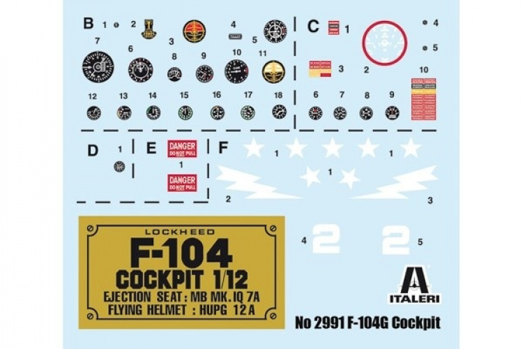 Italeri 1:12 F-104G Cockpit