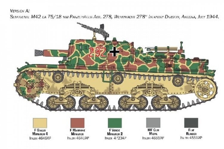 Italeri 1:35 Semovente M42 75/18 mm
