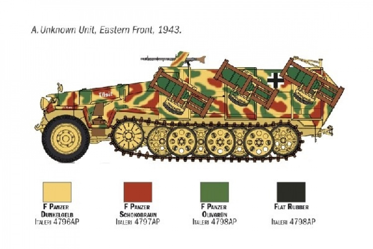 Italeri 1:72 Sd.Kfz. 251/1 \'Stuka Zu Fuss
