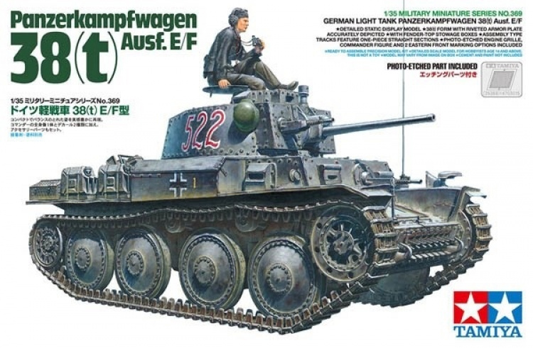 Tamiya 1:35 German Tank Panzerkampfwagen 38(t) Ausf.E/F