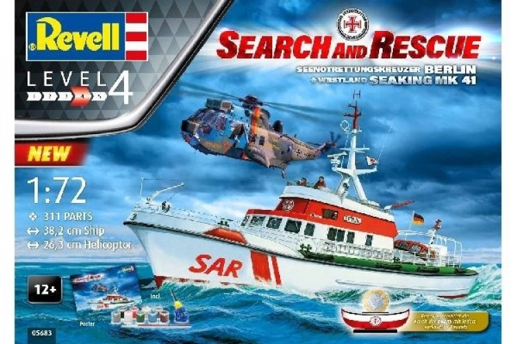 Revell 1:72 Gift Set SAR Set - DGzRS + Westland SK Mk 41