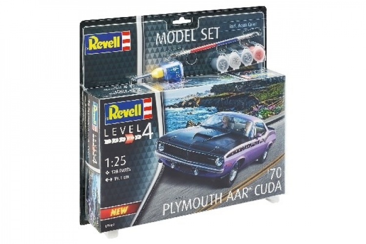 Revell 1:25 Model Set 1970 Plymouth AAR Cuda
