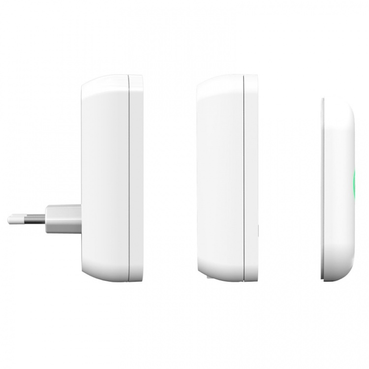 Byron Trådlös dörrklocka tygfront Plug-in+portabel Byron Trådlös dörrklocka tygfront Plug-in+portabel