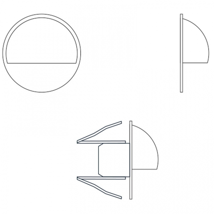 LightsOn Aries 4 lampor 10lm Ø3,5cm Svart