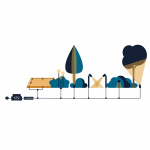 LightsOn Aries 4 lampor 10lm Ø3,5cm Svart