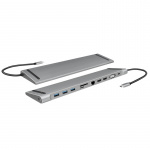 LogiLink USB-C-docka 11-i-1 HDMI/VGA/RJ45/USB-C 100W LogiLink USB-C-docka 11-i-1 HDMI/VGA/RJ45/USB-C 100W