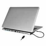 LogiLink USB-C-docka 11-i-1 HDMI/VGA/RJ45/USB-C 100W LogiLink USB-C-docka 11-i-1 HDMI/VGA/RJ45/USB-C 100W