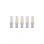 LED-lampa, G9, 8W, 230V, 4500K, 5-pack, Vit neutral