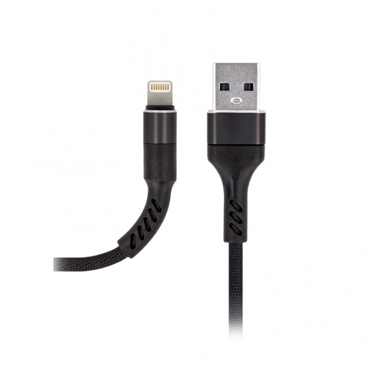 MXUC-01 Lightning-Kabel (2A) Fast Charge, Svart MXUC-01 Lightning-Kabel (2A) Fast Charge, Svart