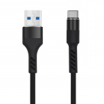 MXUC-01 USB-C Kabel (2A) Fast Charge, Svart MXUC-01 USB-C Kabel (2A) Fast Charge, Svart