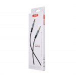 XO NB121 3,5 mm - 3,5 mm Audio-Kabel (mini-jack) 1m, Svart
