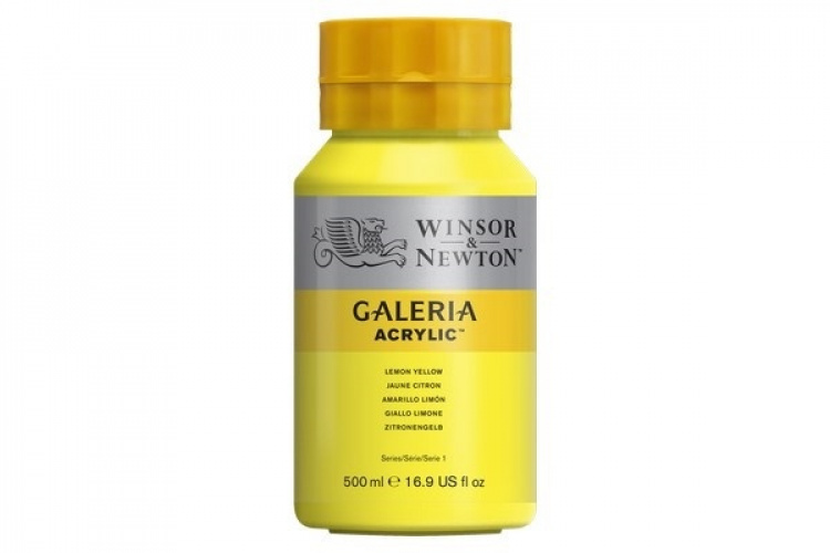 Galeria Acrylic 500Ml Lemon Yellow 346 Galeria Acrylic 500Ml Lemon Yellow 346