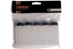Plastflaskor m/platt lock 80cc 5pcs #31