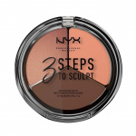 NYX PROF. MAKEUP 3 Steps To Sculpt Face Sculpting Palette - Deep
