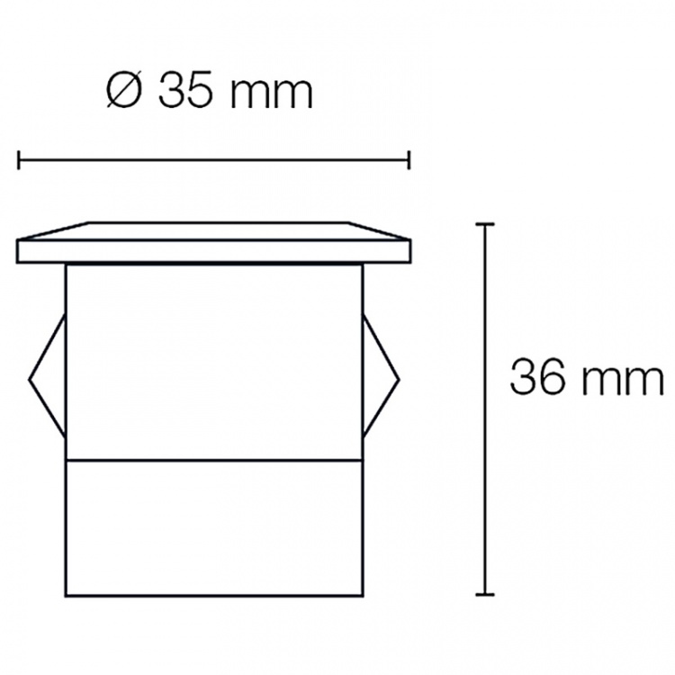 LightsOn Orion infälld spot 5st Svart