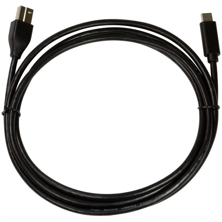 LogiLink USB-C till USB-B 3.0 Kabel 2m Svart