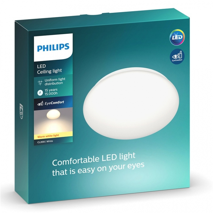 Philips CL200 Plafond 225mm 6W 600 2700K Varmvitt Philips CL200 Plafond 225mm 6W 600 2700K Varmvitt