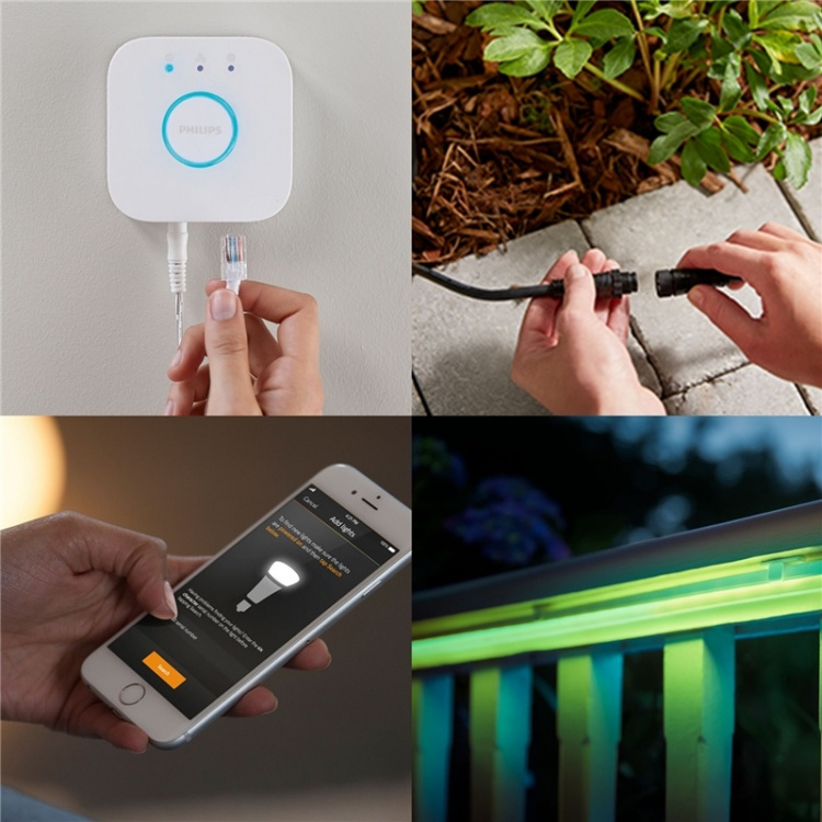 Philips Hue Lightstrip Outdoor 2m Color/White Ambianc Philips Hue Lightstrip Outdoor 2m Color/White Ambianc