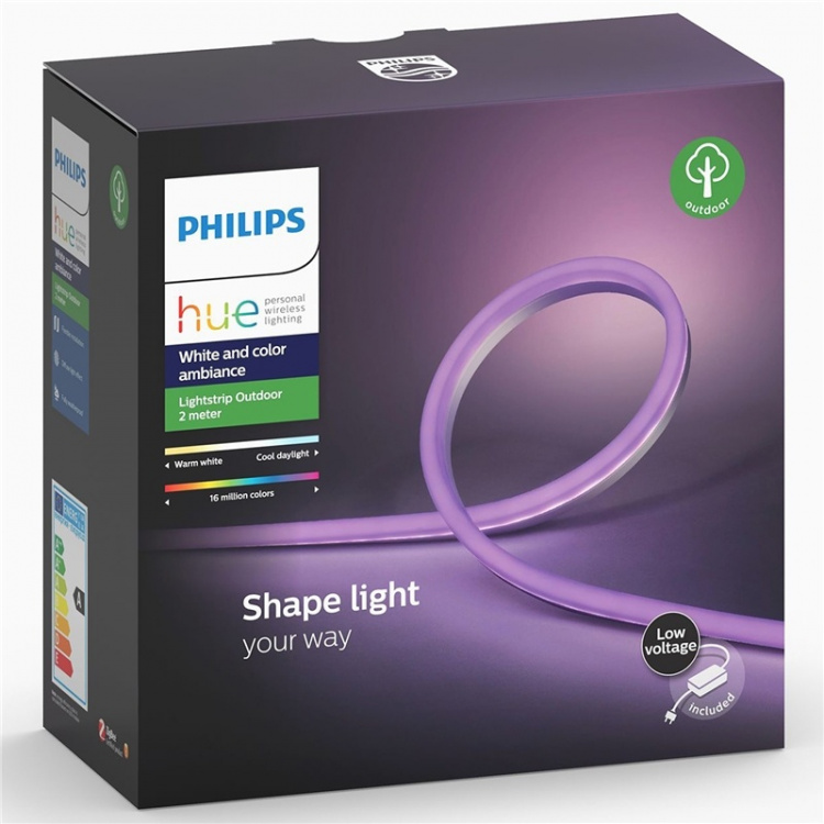 Philips Hue Lightstrip Outdoor 2m Color/White Ambianc Philips Hue Lightstrip Outdoor 2m Color/White Ambianc