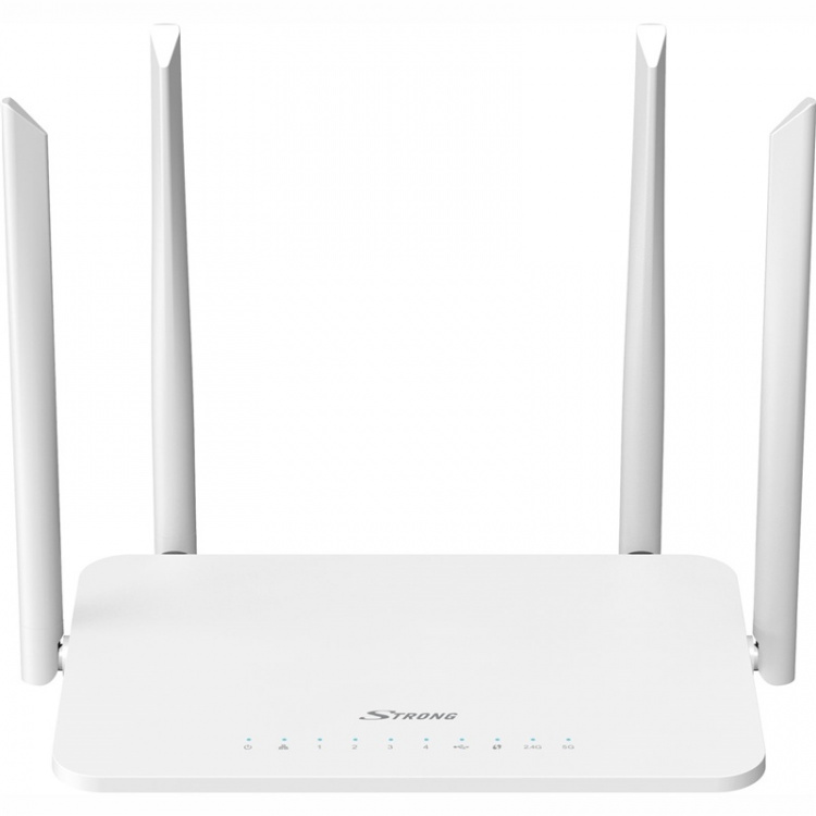 Strong Dualband Wifi-router 1200Mbit 4x Gigabit LAN