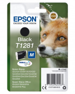 Epson Fox Enpack svart T1281 DURABrite Ultra-bläck Epson Fox Enpack svart T1281 DURABrite Ultra-bläck