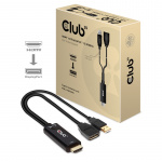 CLUB3D HDMI 2.0 TO DISPLAYPORT 1.2 4K60HZ HDR M/F ACTIVE ADAPTER Svart CLUB3D HDMI 2.0 TO DISPLAYPORT 1.2 4K60HZ HDR M/F ACTIVE ADAPTER Svart