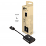 CLUB3D CAC-1085 cable gender changer Displayport 1.4 HDMIT2.1 Svart