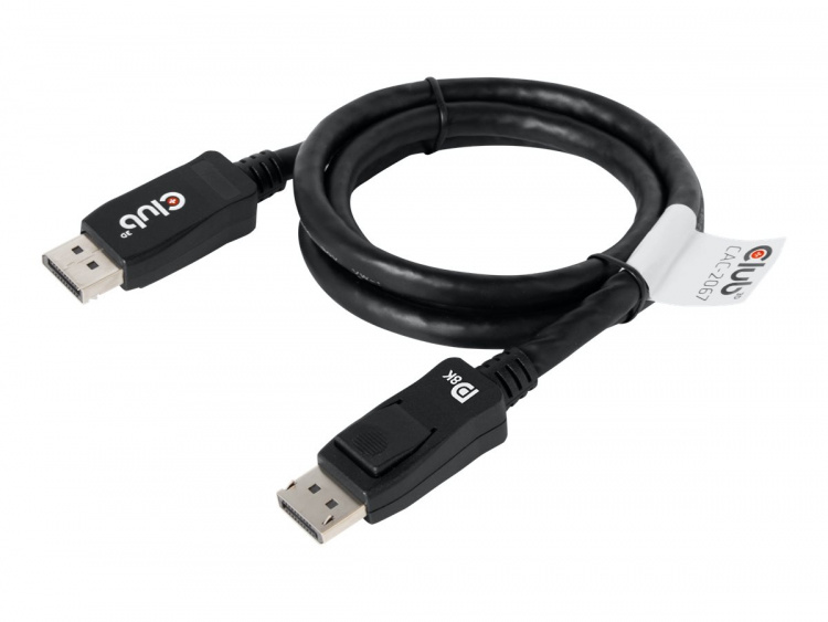 CLUB3D DisplayPort 1.4 HBR3 Cable 1m/3.28ft Male/Male 8K60Hz CLUB3D DisplayPort 1.4 HBR3 Cable 1m/3.28ft Male/Male 8K60Hz