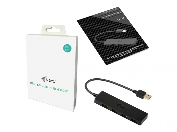 i-Tec USB 3.0 Slim Passive HUB Hub 4-portars USB