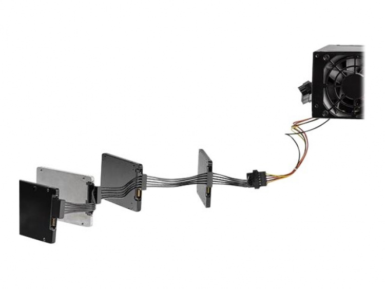 StarTech.com PYO4SATA intern strömförsörjningskabel 0,4 m