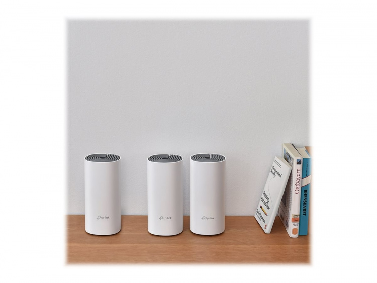 TP-LINK Deco E4 (3-pack) Dual-band (2,4 GHz / 5 GHz) Wi-Fi 5 (802.11ac) Vit, Grå