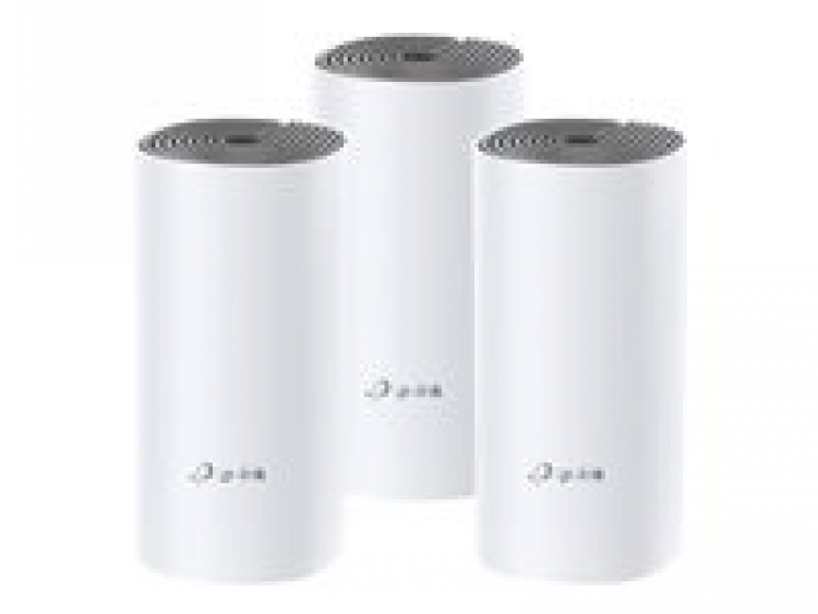TP-LINK Deco E4 (3-pack) Dual-band (2,4 GHz / 5 GHz) Wi-Fi 5 (802.11ac) Vit, Grå