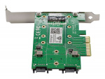 StarTech.com M.2 SSD-kortadapter (NGFF) med 3 portar - 1x PCIe (NVMe) M.2, 2x SA