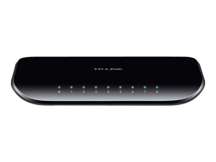 TP-LINK TL-SG1008D Ohanterad Gigabit Ethernet (10/100/1000) Svart