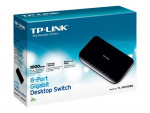 TP-LINK TL-SG1008D Ohanterad Gigabit Ethernet (10/100/1000) Svart