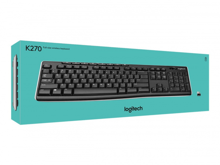 Logitech K270 tangentbord RF Trådlös QWERTY Svart