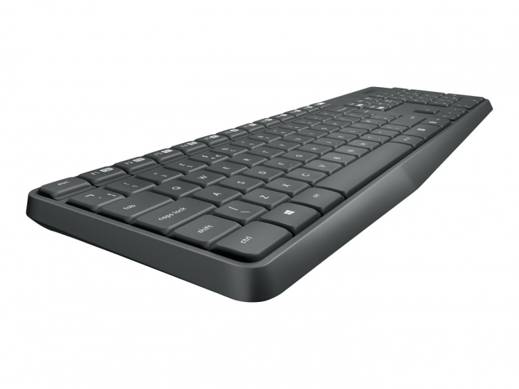 Logitech MK235 tangentbord RF Trådlös QWERTY Amerikanskt internationellt Grå Logitech MK235 tangentbord RF Trådlös QWERTY Amerikanskt internationellt Grå