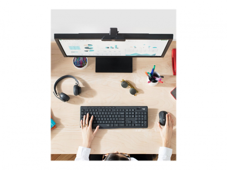 Logitech MK295 Silent Wireless Combo tangentbord RF Trådlös QWERTY Amerikanskt i Logitech MK295 Silent Wireless Combo tangentbord RF Trådlös QWERTY Amerikanskt i