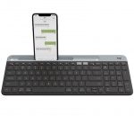 Logitech K580 tangentbord Trådlös RF + Bluetooth Dansk, Finsk, Norsk, Svensk gra