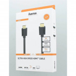 Hama Kabel HDMI High Speed 8K 48Gbit/s Svart 2.0m