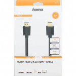 Hama Kabel HDMI High Speed 8K 48Gbit/s Svart 2.0m