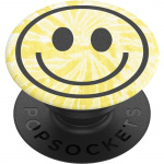 POPSOCKETS Tie Dye Smiley Avtagbart Grip med Ställfunktion